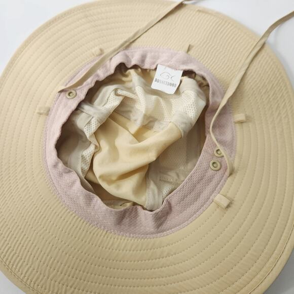 DD YOutdoor Sun Hat Wide Brim 100% Nylon Tan Beige Vented Hat, Sun Protection - Picture 2 of 3